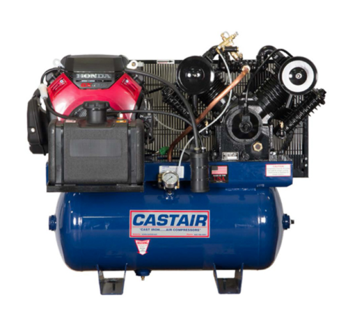 Castair 30 gallon 2 stage truck mounted air compressor.