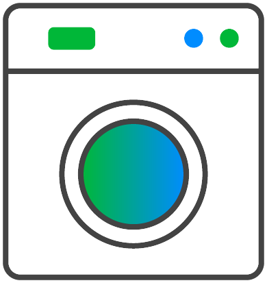 Laundry dryer icon.