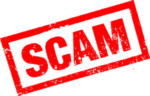 big red scam stamp