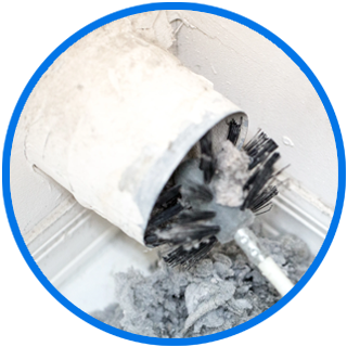 Residential dryer vent cleaning