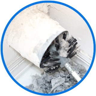 Residential dryer vent cleaning