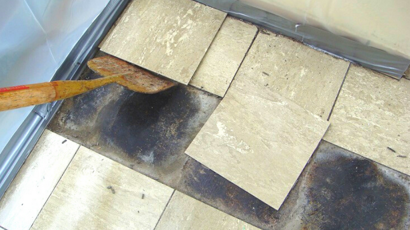 asbestos floor tile