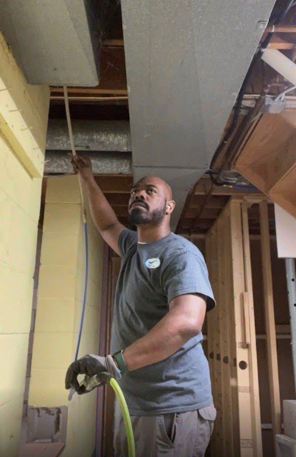 air duct cleaning in residential home in Delafield, Wisconsin.